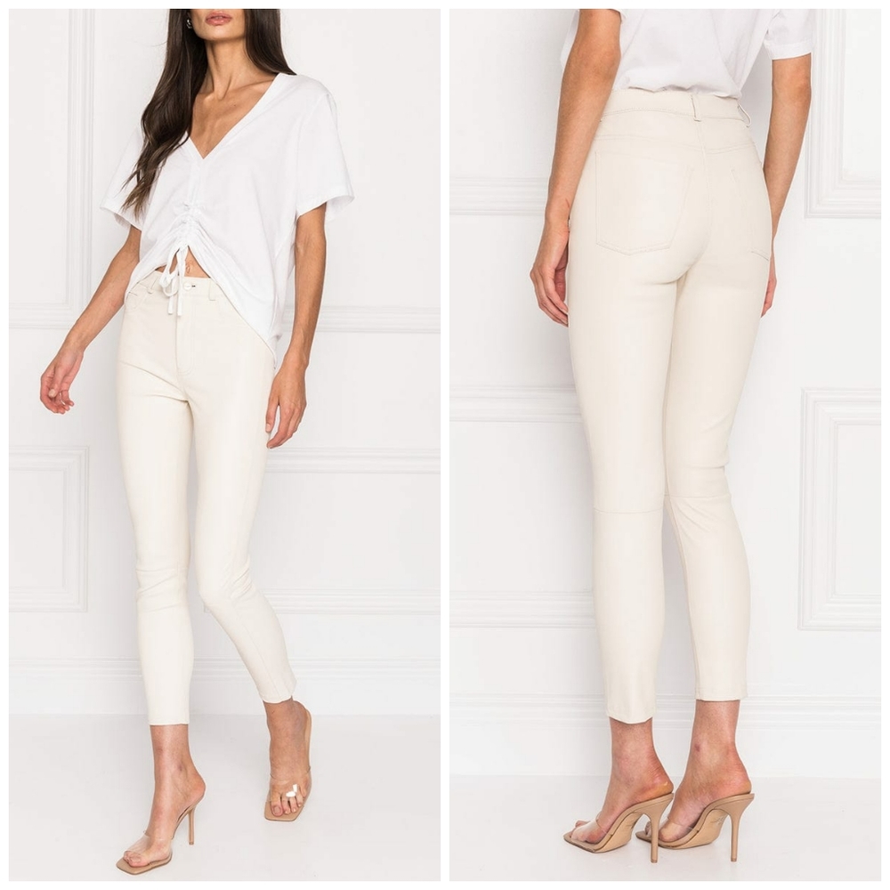 Mother NWOT Bella Tob White Skinny Jeans